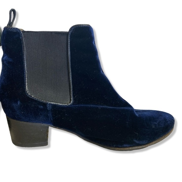 ⭐️BLUE VELVET Ankle Boots Size 8.5 - Picture 6 of 12